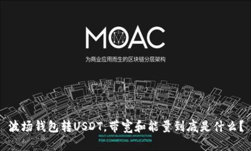 波场钱包转USDT，带宽和能量到底是什么？