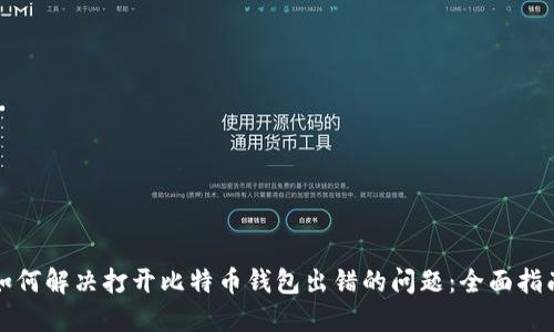 如何解决打开比特币钱包出错的问题：全面指南